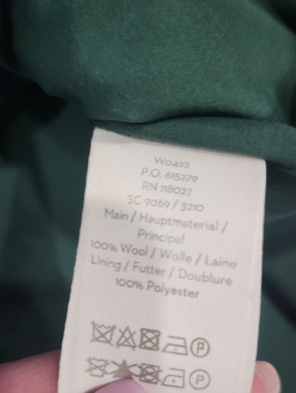 Boden Heritage Green Sleeveless Sheath Dress with Navy Trim 100% WOOL WOMEN US 6 - Picture 3 of 5